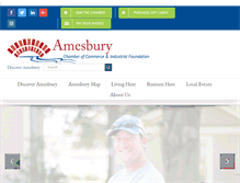 Tablet Screenshot of amesburychamber.com